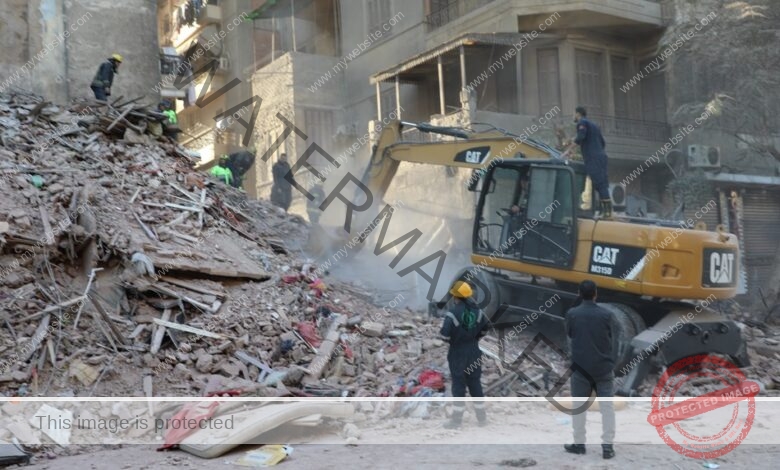 عاجل .. حالة وفاة و3 مصابين في إنهيار عقار بـ العباسية