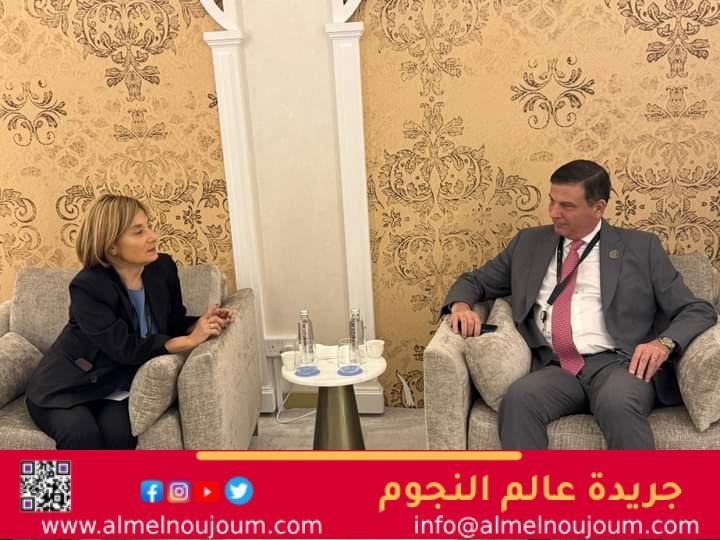 وزير الزراعة يلتقي نائب رئيس بنك الاستثمار الاوروبي