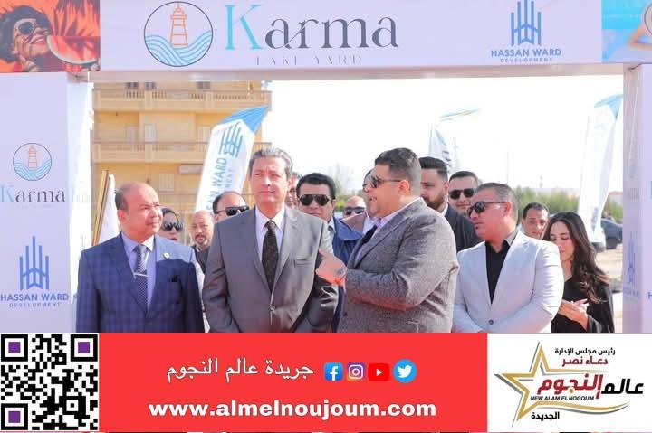 محافظ دمياط يضع حجر الأساس لأحد المنتجعات السكنية التجارية برأس البر