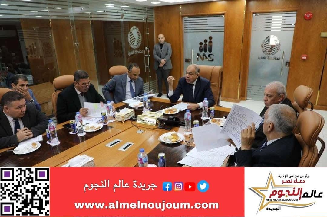 رئيس هيئة تنمية الصعيد ومحافظ المنيا يبحثان موقف تنفيذ مشروع الغابات الشجرية بالطريق الصحراوي