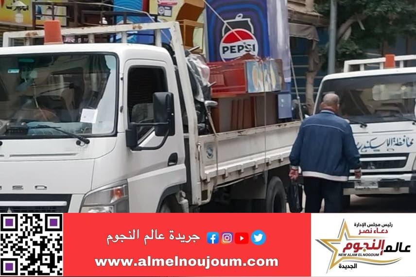 محافظ الإسكندرية يشدد علي تكثيف حملات إزالة الإشغالات والتعديات بأحياء الثغر