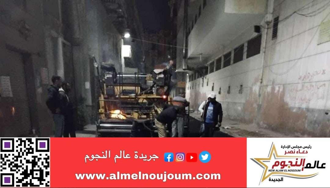محافظ الإسكندرية يكلف مديرية الطرق بتسريع أعمال رصف و اعادة الشيء لأصله بجميع الأحياء