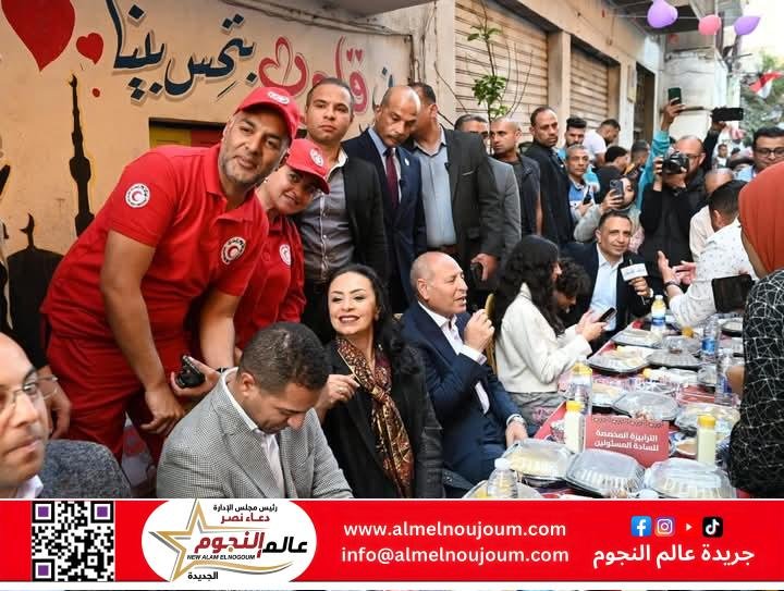 وزيرة التضامن الاجتماعي تشارك في حفل إفطار أهالي المطرية