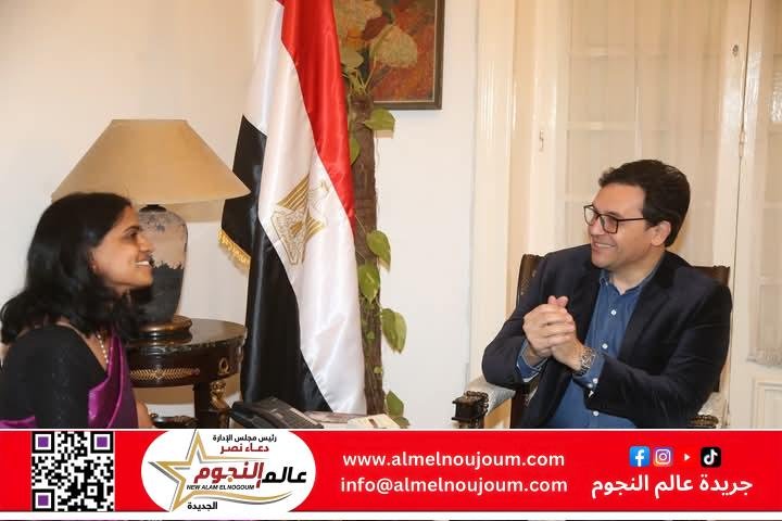 وزير الثقافة يلتقي القائم بأعمال سفير الهند بالقاهرة ويتسلّم دعوة للمشاركة في قمة “ويفز 2025” بمومباي