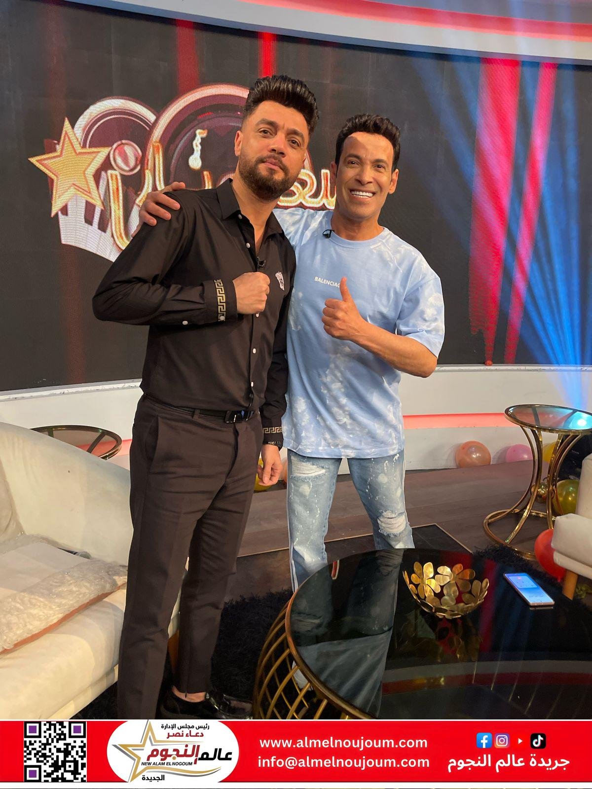 المطرب الشعبي أحمد عامر ضيف برنامج سعد الصغير في أول أيام العيد 