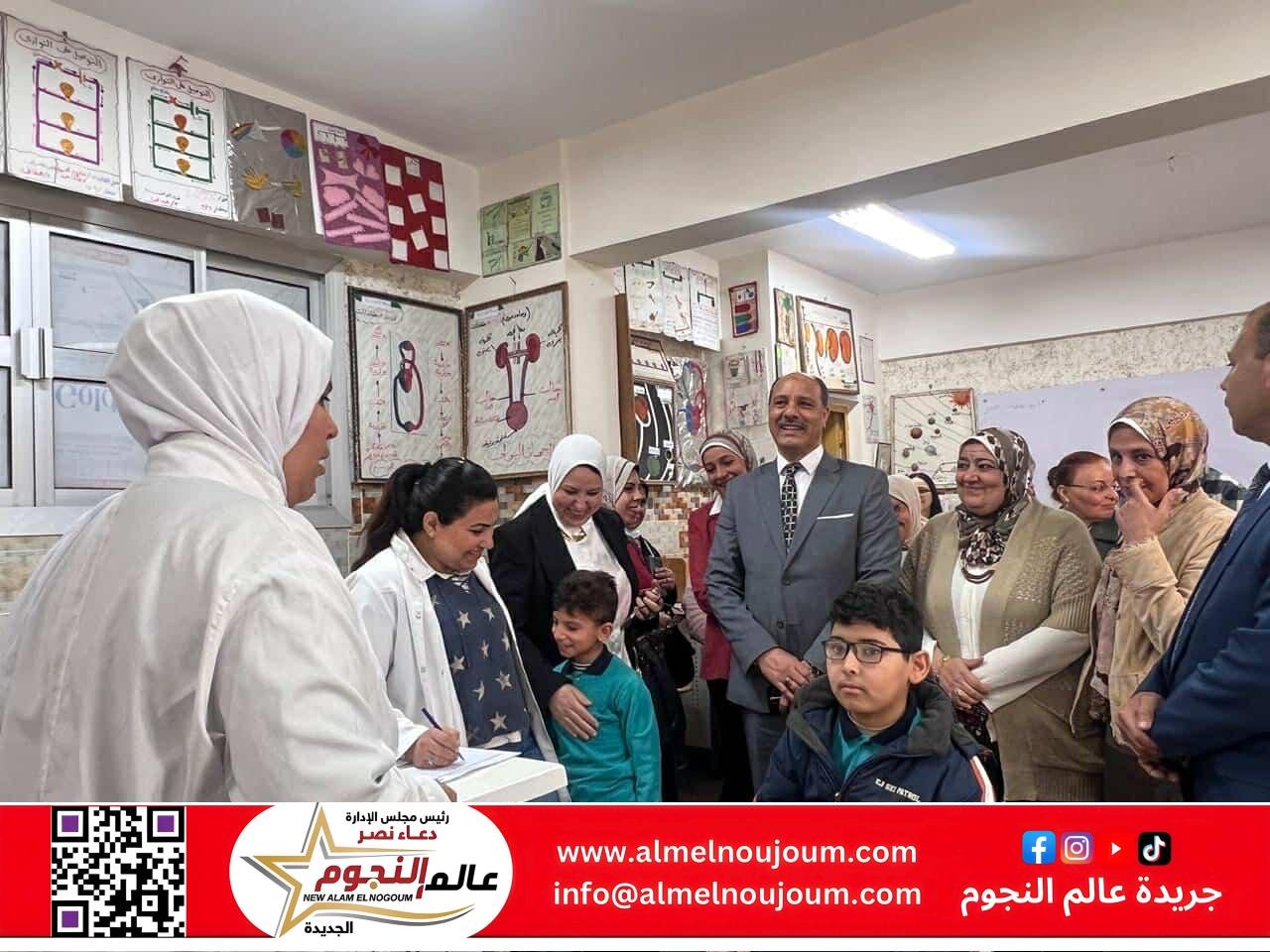 محافظ الإسكندرية يتابع فعاليات المبادرة الرئاسية "عيون أطفالنا مستقبلنا " لتصحيح الإبصار لطلاب المرحلة الابتدائية