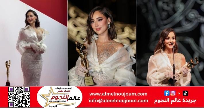 لحظة تاريخية لـ بسمة بوسيل بعد فوزها بجائزة "إيمي جالا" 2025