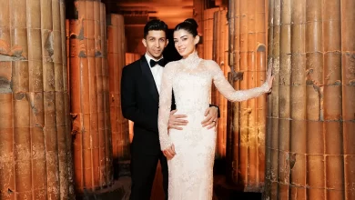 ليلى أحمد زاهر تتألق في صور جديدة من زفافها على هشام جمال بحضور نجوم الفن