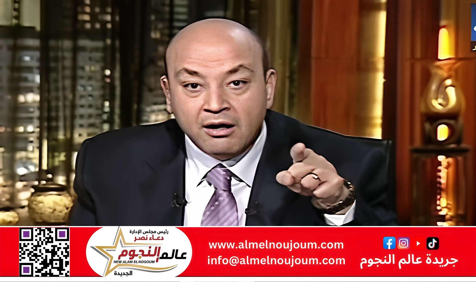 عمرو أديب يعلق ساخرًا على أزمة الأهلي وكولر: “ويجعله عامر”