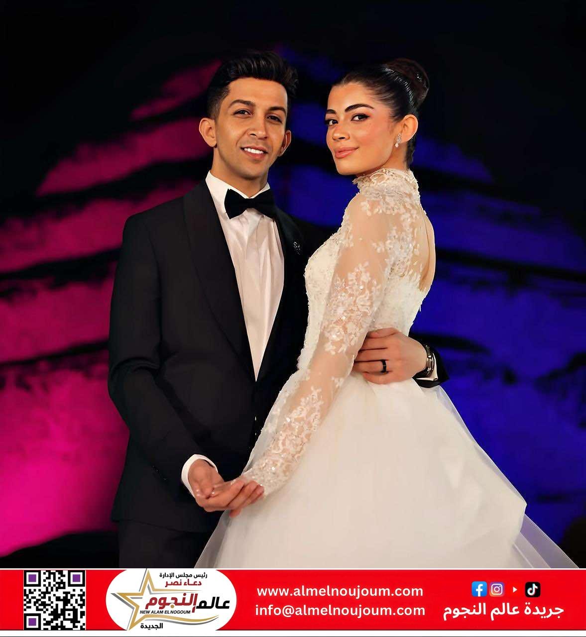 إطلالة ساحرة.. ليلى أحمد زاهر تخطف الأنظار في حفل زفافها على هشام جمال