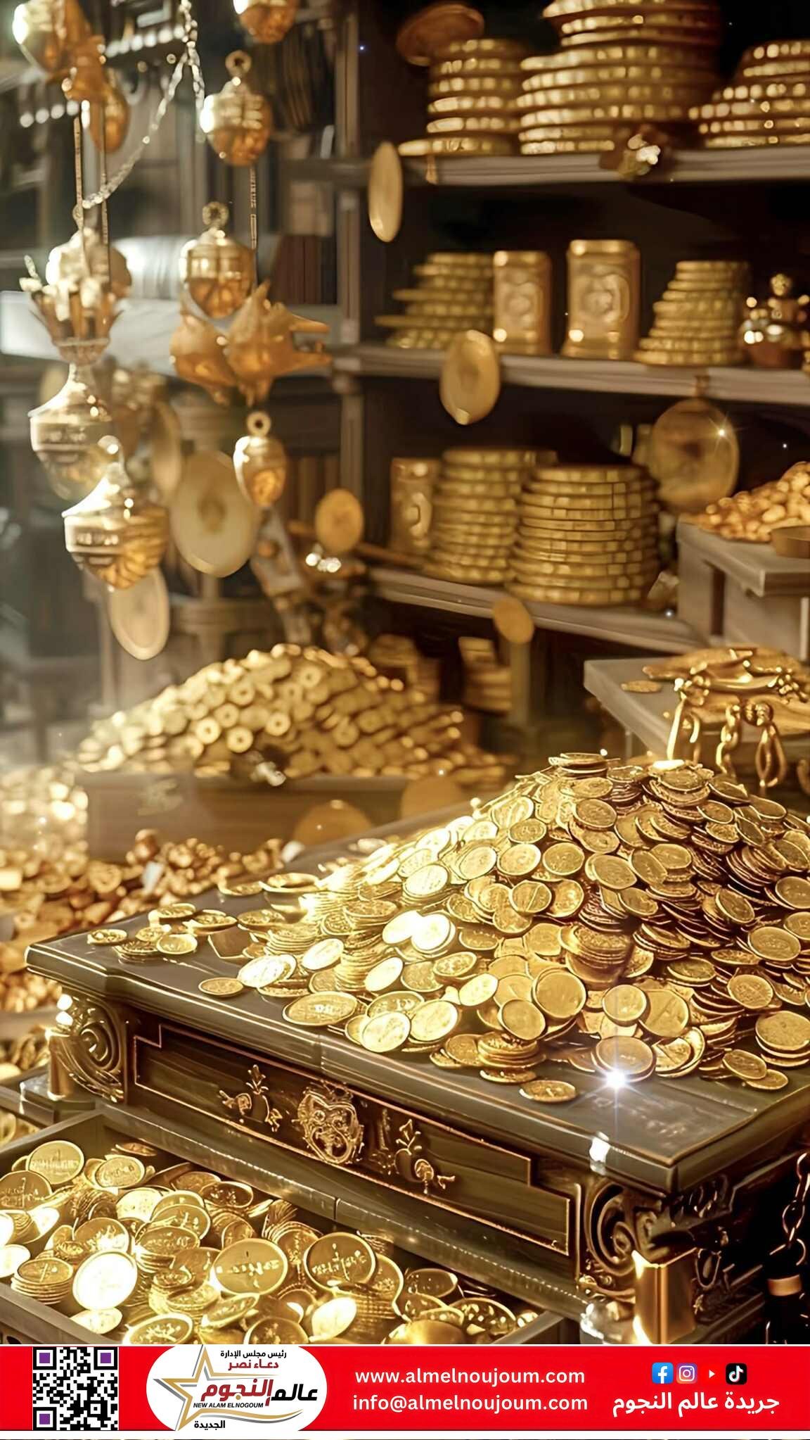 ارتفاع أسعار الذهب محليًا وعالميًا… سعر جرام 21 عند 4,785 جنيهًا