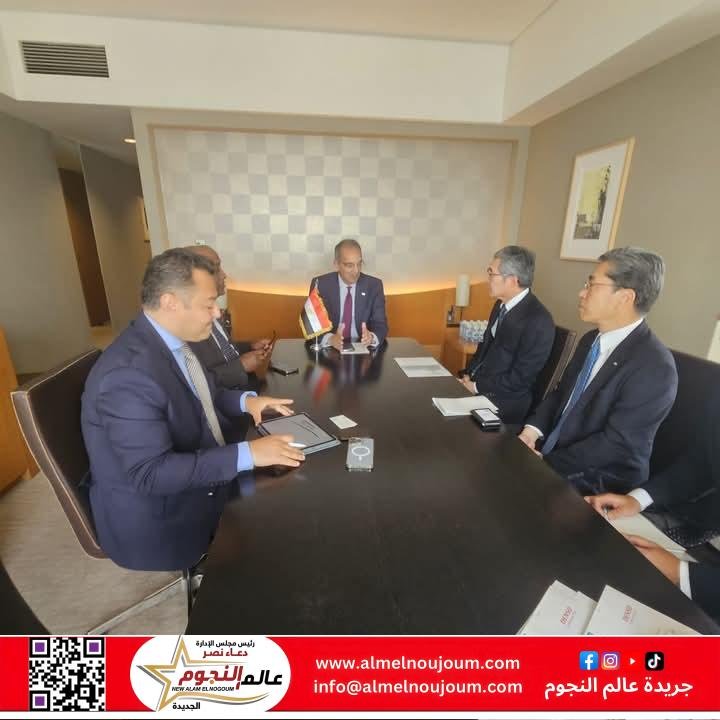 طلعت يبحث مع رئيس الوكالة اليابانية للتعاون الدولى "جايكا" التعاون في مجالات بناء القدرات الرقمية 