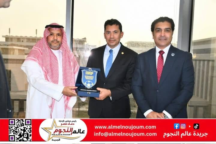 وزير الرياضة يستقبل رئيس الاتحاد الدولي للميني فوتبول