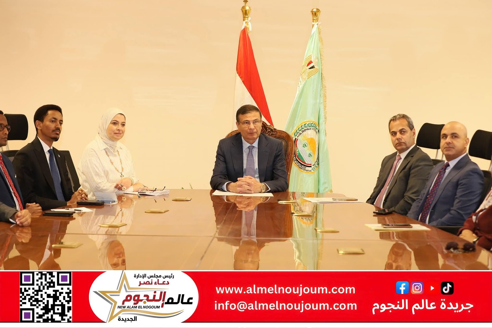 وزير الزراعة يشهد حفل تخرج متدربين صوماليين ضمن برنامج الممارسات الجيدة لإدارة التربة ومياه الري والمحاصيل