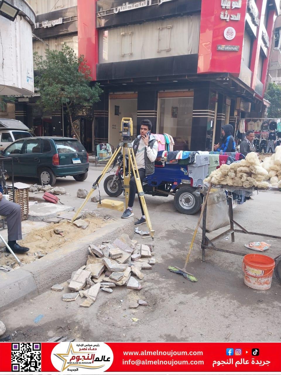 محافظ الإسكندرية: رصف وترميم أرصفة شارع جواد حسني بنسبة ٩٠٪؜ والانتهاء من رصف محيط ميدان الغزالتين بحي وسط