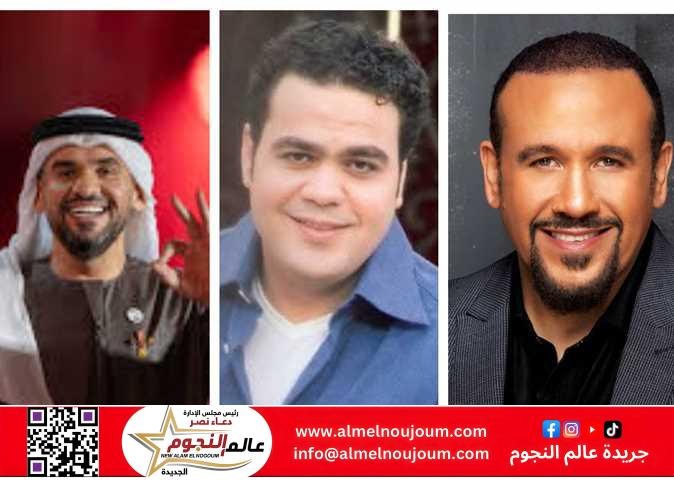 كواليس الصراع على أغنية «تعالى» لهشام عباس بين بهاء حسني وحسين الجسمي