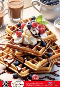 طريقة عمل الوافل الهش.. وصفة سهلة ولذيذة لتجربة فطور مثالية”