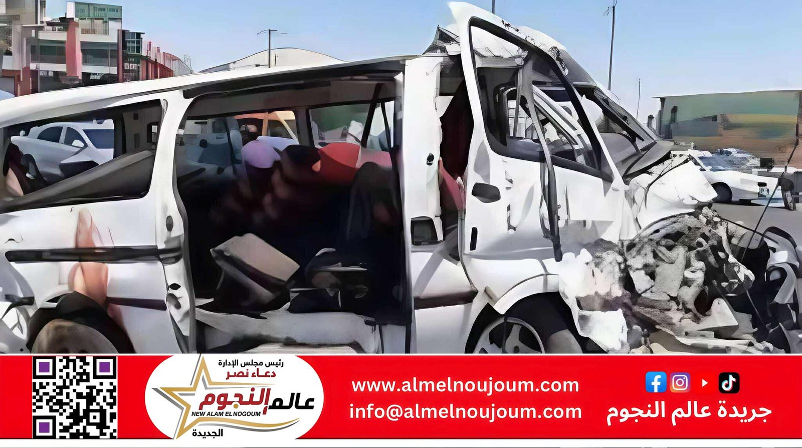 إصابة 8 أشخاص في حادث تصادم ميكروباص بدمياط الجديدة