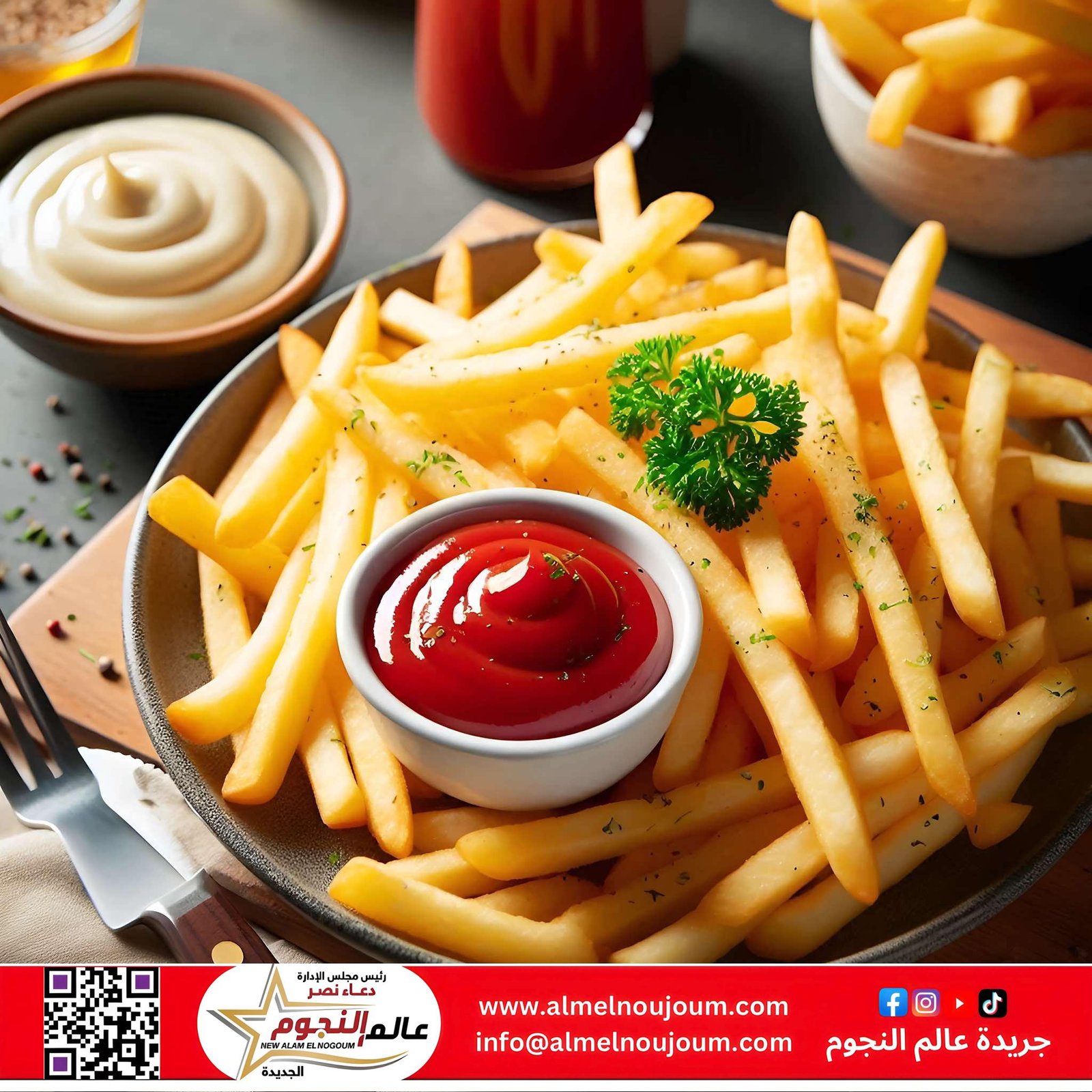 طريقة عمل البطاطس المحمرة المقرمشة مثل المطاعم