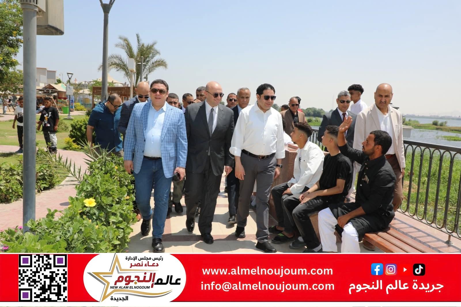 محافظ بني سويف يتفقد الممشى السياحي أول أيام عيد الأضحى المبارك ويهنئ المواطنين بالعيد