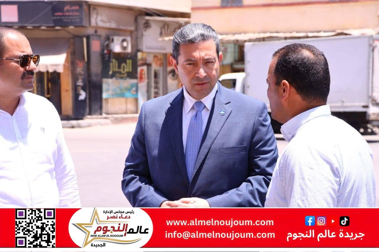 محافظ دمياط يجرى جولة ميدانية بمدينة عزبة البرج ويوجه بإعداد دراسة لتطوير ميدان الشاشة