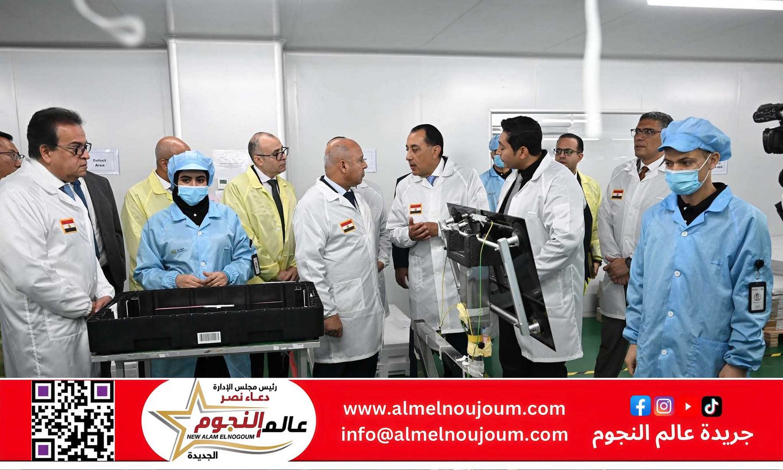 رئيس الوزراء يدير مصنع "صافي جروب" في 6 أكتوبر