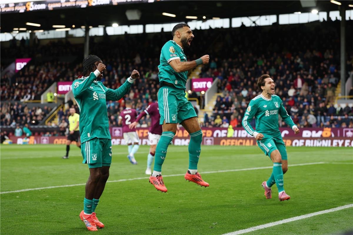 محمد صلاح يقود ليفربول لفوز صعب ضد بيرنلى بهدف فى الدقيقة 95