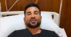 أول ظهور لأحمد سعد بعد الحادث: «شكراً على محبتكم.. وراجع بعد 5 أيام»