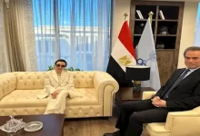 المسلماني يستقبل الفنانة نجاة الصغيرة بمقر الوطنية للإعلام بالعاصمة الجديدة