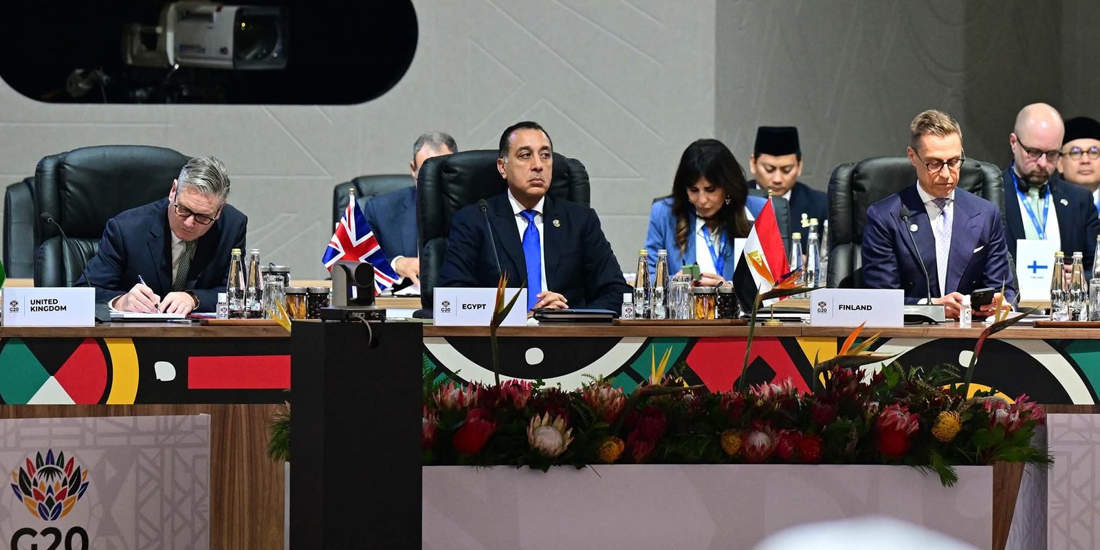 مدبولي يشارك في فعاليات الجلسة الافتتاحية لقمة مجموعة العشرين (G20) لعام 2025 بجوهانسبرج