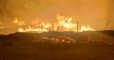 السيطرة على حريق بالغابة الشجرية غرب الغردقة دون إصابات.. والحماية المدنية تبدأ أعمال التبريد