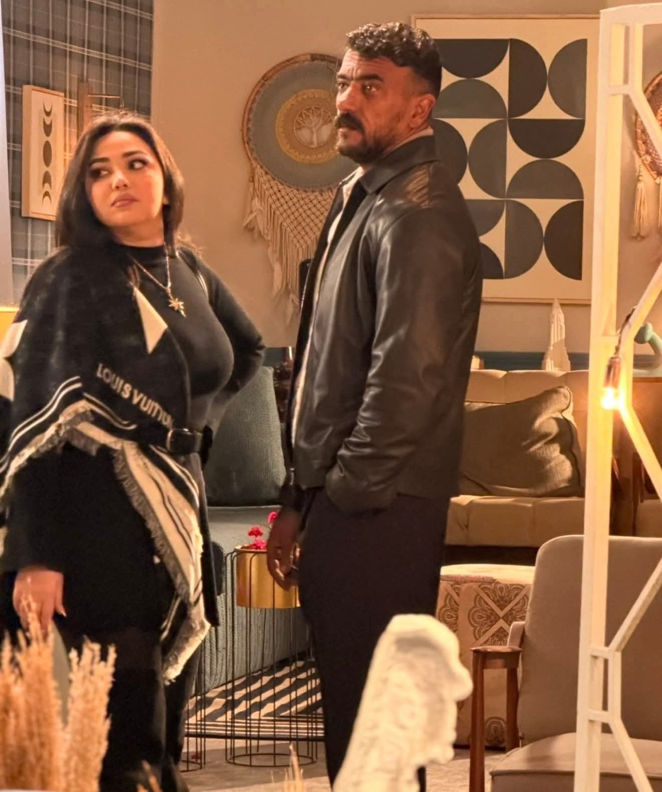 أحمد العوضي ورحمة محسن يشعلان أجواء تصوير «علي كلاي» قبل عرضه في رمضان