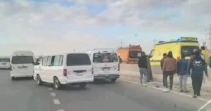 مصرع شخص وإصابة 4 آخرين في تصادم مروع بالمنوفية 1 مصرع شخص وإصابة 4 آخرين في تصادم مروع بالمنوفية
