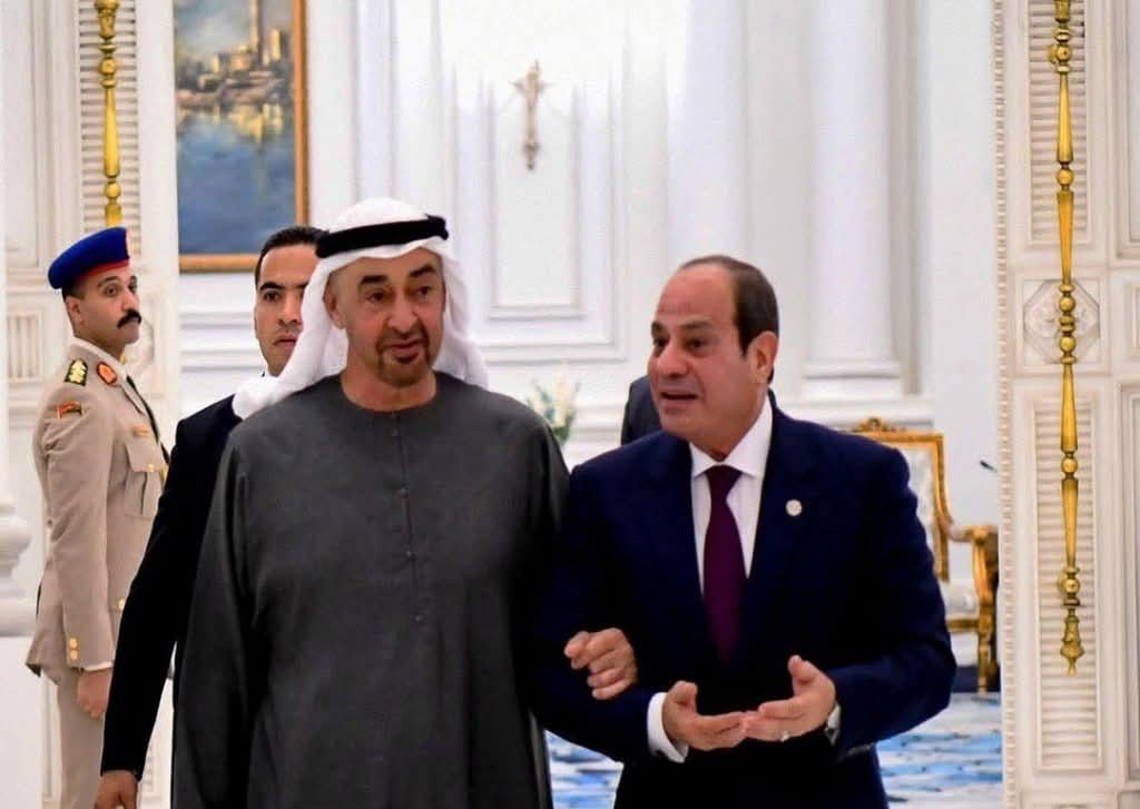 الرئيس السيسي يلتقي بصاحب السمو الشيخ محمد بن زايد آل نهيان رئيس دولة الإمارات العربية المُتحدة