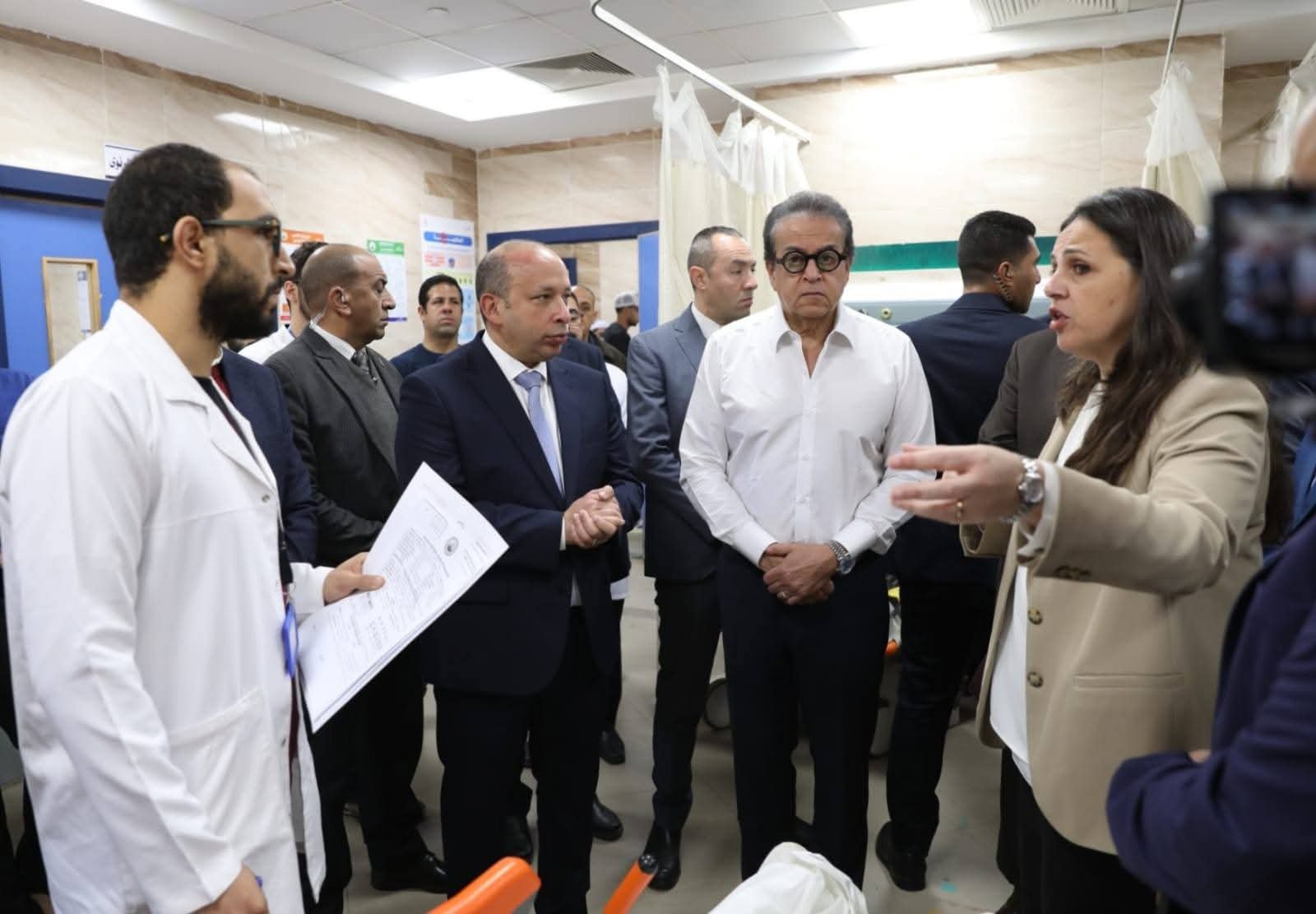 وزير الصحة يتفقد النموذج المرجعي الأول لرعاية السكتة الدماغية الشاملة بمستشفى القناطر الخيرية