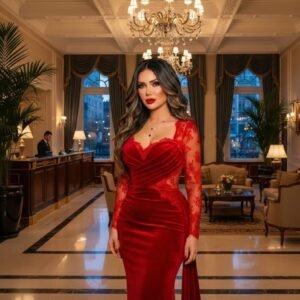 إيناس عز الدين تتألق بالأحمر في عيد الحب وتخطف الأنظار بإطلالة مميزة 