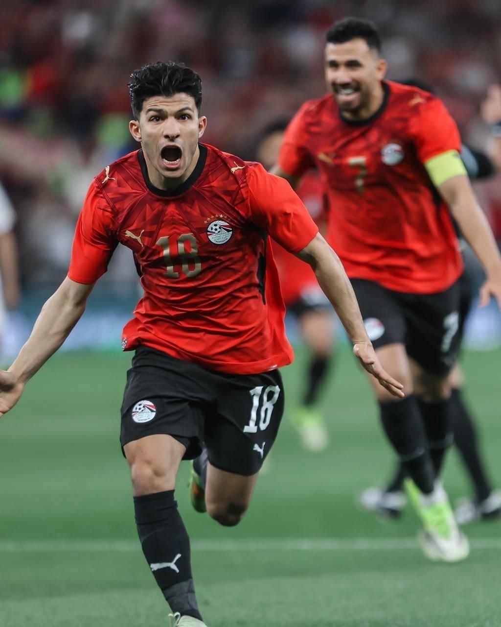 منتخب مصر ينهي الشوط الأول بثلاثية نظيفة أمام السعودية في ودية جدة