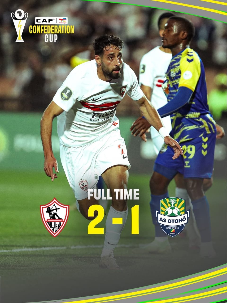 الزمالك يصعد للمربع الذهبي ببطولة الكونفدرالية 