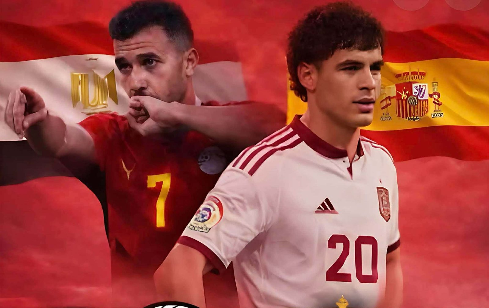 شوط أول بلا أهداف بين مصر وإسبانيا.. صراع تكتيكي وأداء قوي من الفراعنة