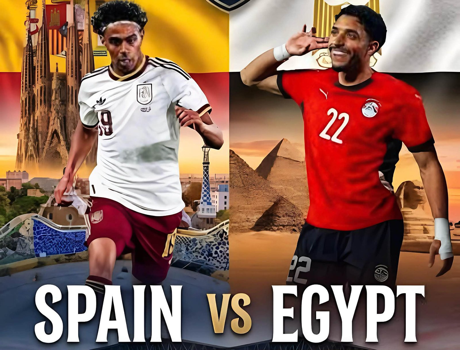 تعادل سلبي بين مصر وإسبانيا في الشوط الأول.. فرص ضائعة وتألق الشناوي