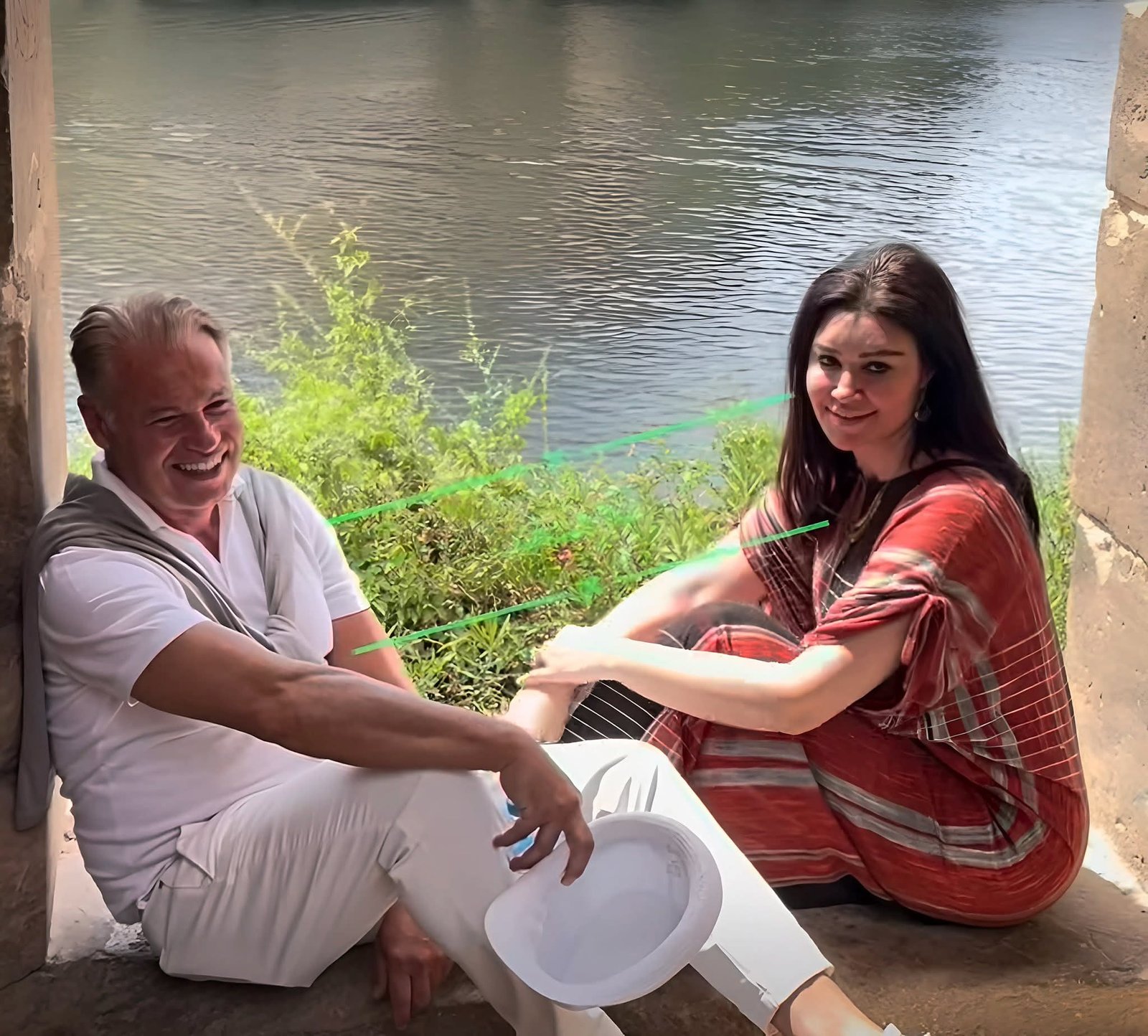 أروى جودة تحتفل بالرومانسية مع زوجها في أسوان