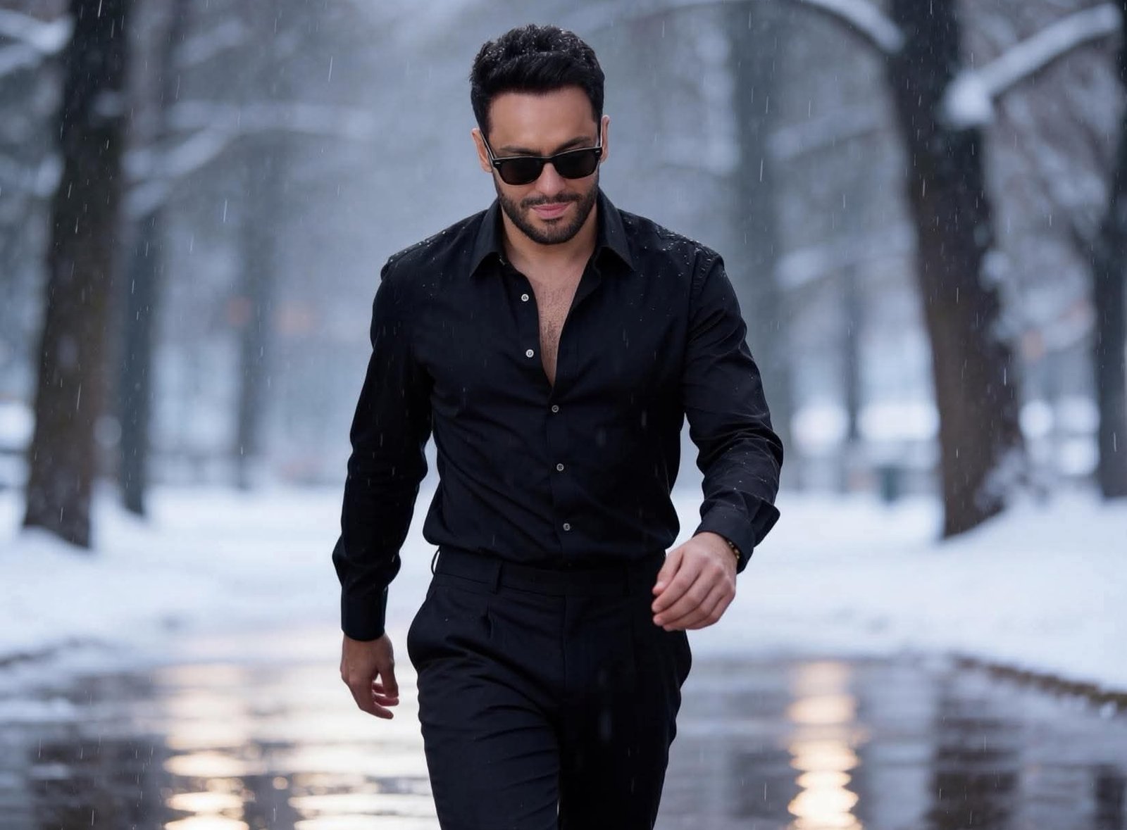 رامي جمال يستعيد أجواء ألبوم “مطر ودموع” مع تقلبات الطقس