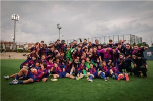 تألق حمزة عبد الكريم يقود برشلونة للتتويج بدوري الشباب الأسباني
