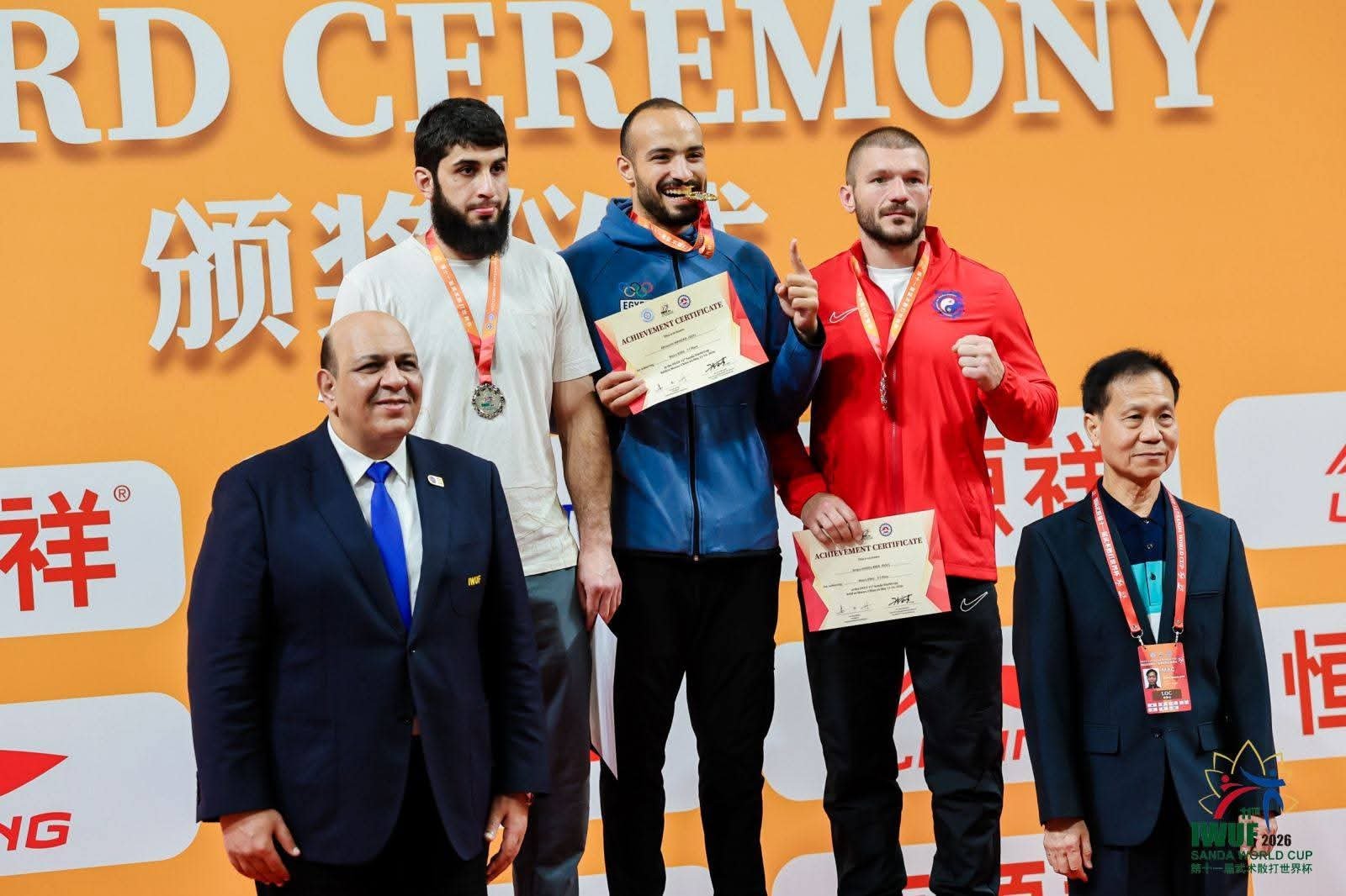 وزير الشباب والرياضة يهنئ منتخب الووشو كونغ فو بعد إنجاز تاريخي في كأس العالم بماكاو