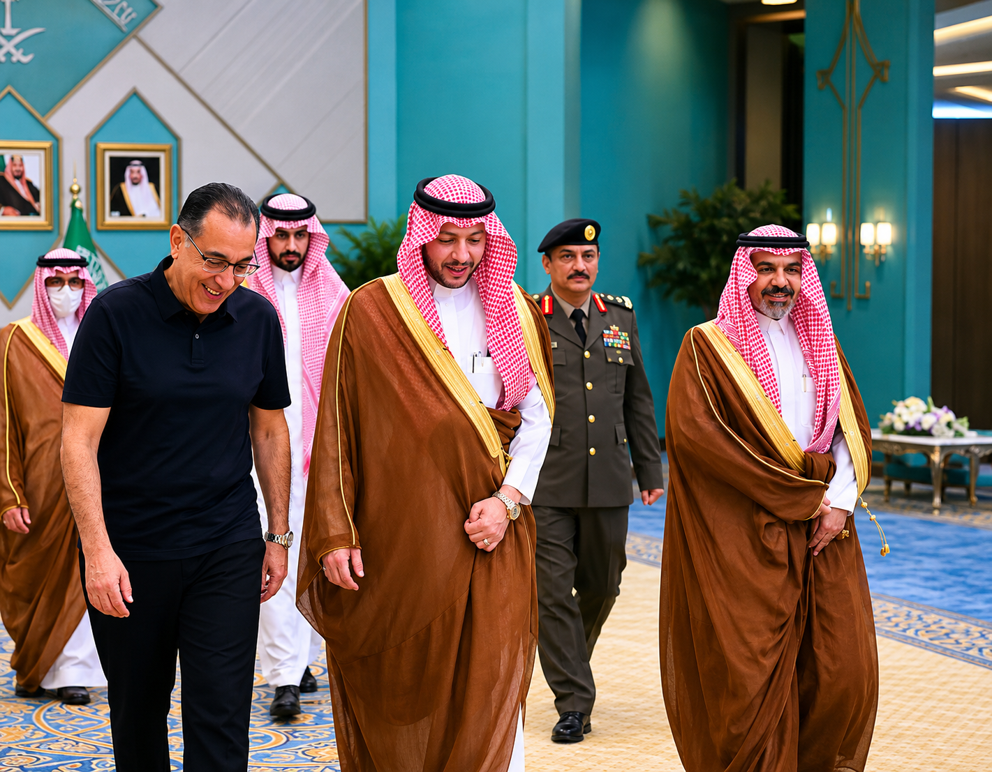 مصطفى مدبولي يغادر المدينة المنورة بعد زيارة المسجد النبوي وأداء مناسك الحج