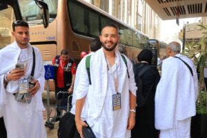 مايا مرسي تطمئن على حجاج الجمعيات الأهلية في مكة والمدينة وتوجه بتكثيف الخدمات