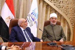 مفتي الجمهورية يشهد توقيع بروتوكول تعاون بين دار الإفتاء وجمعية سفراء الهداية لدعم الطلاب الوافدين ونشر الفكر الوسطي