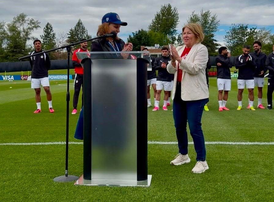 رئيسة جامعة جونزاجا الأمريكية ترحب بمنتخب مصر في كأس العالم 2026 وتؤكد دعمها للفراعنة خلال المعسكر التدريبي