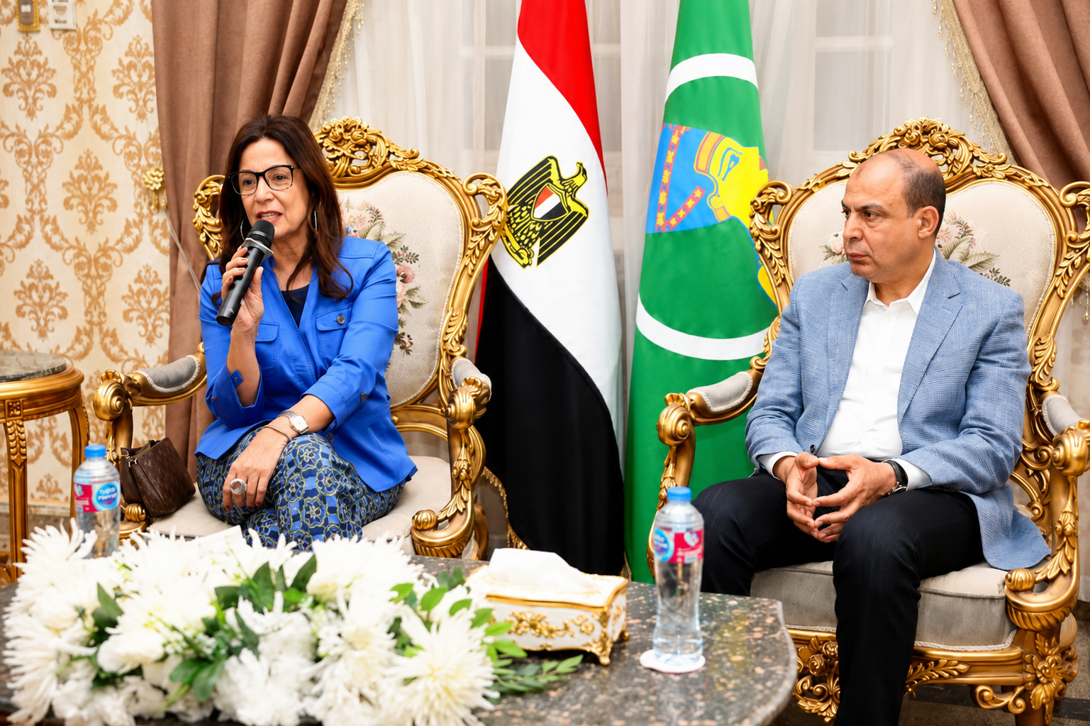 محافظ المنيا يستقبل وزيرة الثقافة لبحث تطوير البنية الثقافية وتعزيز مشروع الثقافة حياة في قرى الصعيد