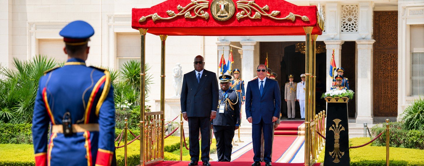 السيسي يستقبل رئيس الكونغو الديمقراطية لبحث تعزيز التعاون الثنائي وتطورات ملف مياه النيل 2 السيسي يستقبل رئيس الكونغو الديمقراطية لبحث تعزيز التعاون الثنائي وتطورات ملف مياه النيل